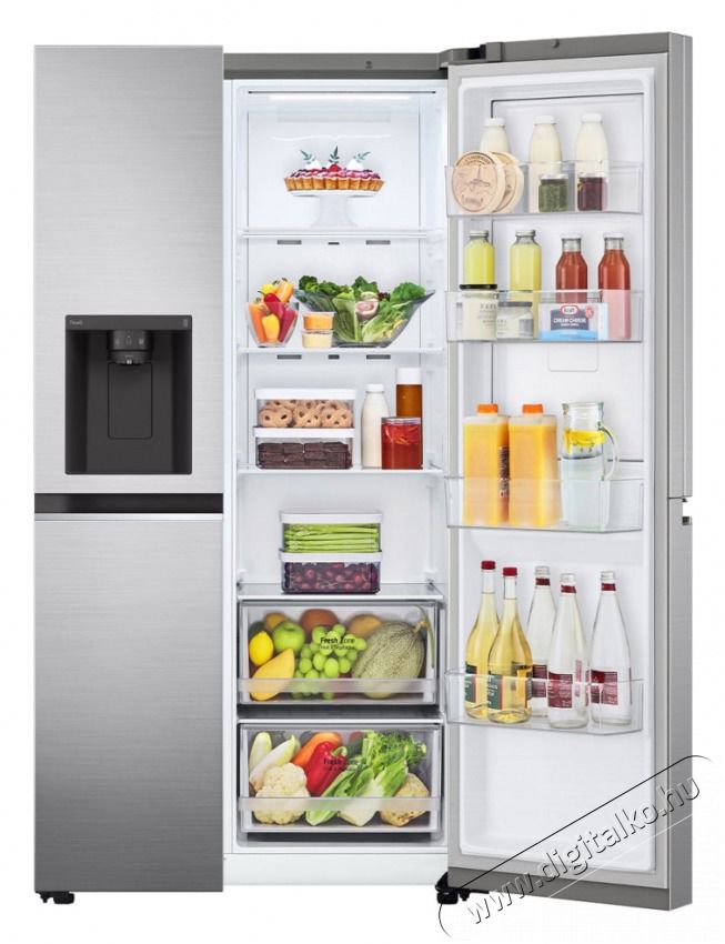 LG GSJV70PZTE HŰTŐ SIDE BY SIDE Konyhai term&eacute;kek - Hűtő, fagyaszt&oacute; (szabadon&aacute;ll&oacute;) - Amerikai t&iacute;pus&uacute; Side By Side hűtő - 499564