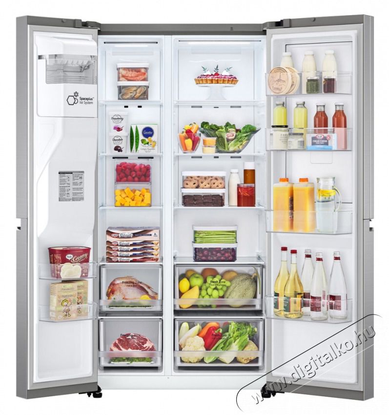 LG GSJV70PZTE HŰTŐ SIDE BY SIDE Konyhai term&eacute;kek - Hűtő, fagyaszt&oacute; (szabadon&aacute;ll&oacute;) - Amerikai t&iacute;pus&uacute; Side By Side hűtő - 499564