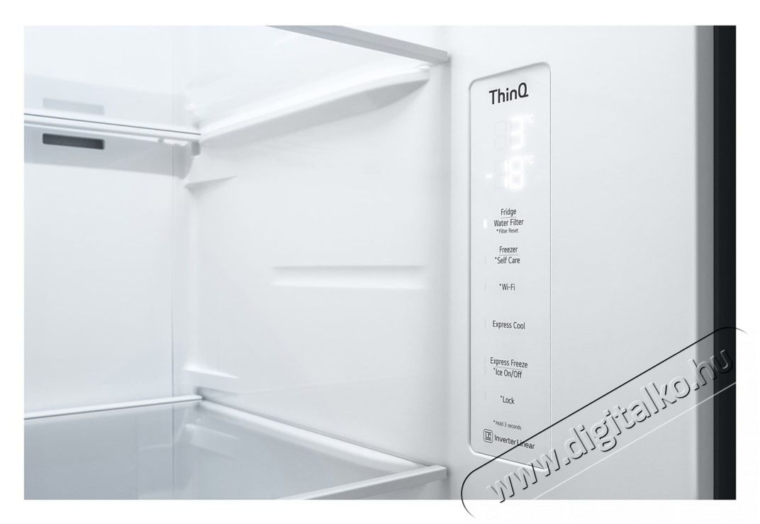 LG GSJV70PZTE HŰTŐ SIDE BY SIDE Konyhai term&eacute;kek - Hűtő, fagyaszt&oacute; (szabadon&aacute;ll&oacute;) - Amerikai t&iacute;pus&uacute; Side By Side hűtő - 499564