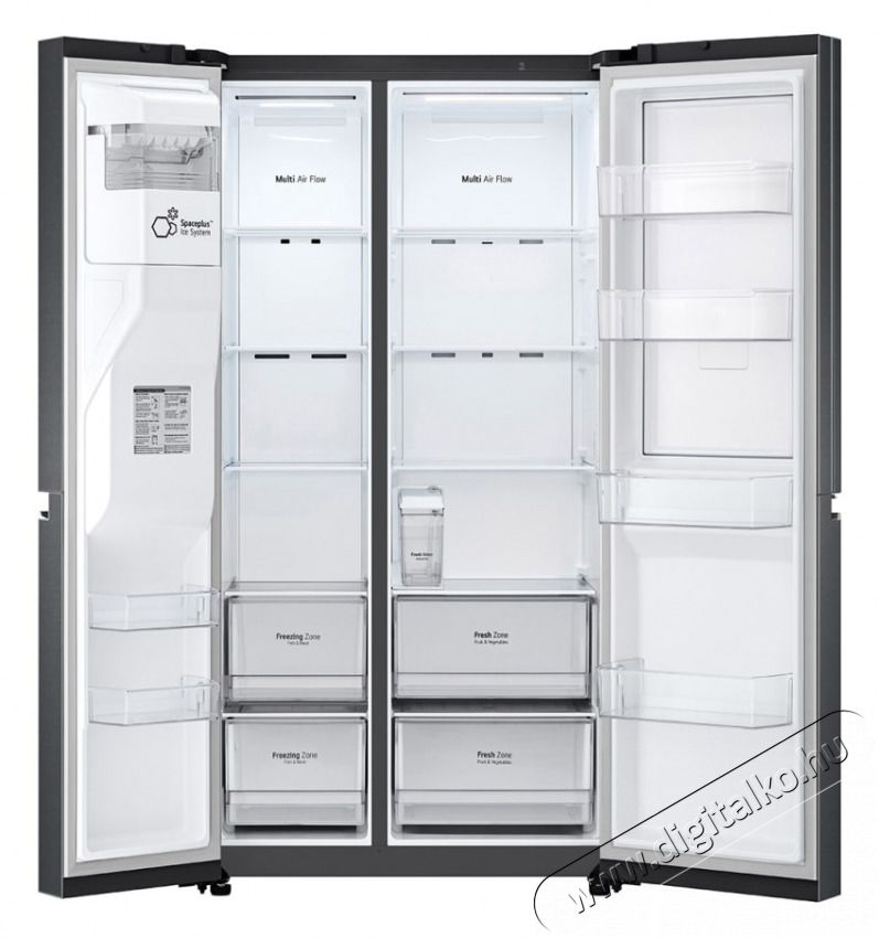 LG GSJV71MCTE Side-by-side hűtőszekr&eacute;ny, E energiaoszt&aacute;ly, 635 L, No Frost, WiFi, LED, M: 189 cm, Fekete Konyhai term&eacute;kek - Hűtő, fagyaszt&oacute; (szabadon&aacute;ll&oacute;) - Amerikai t&iacute;pus&uacute; Side By Side hűtő - 499563