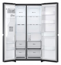 LG GSJV71MCTE Side-by-side hűtőszekr&eacute;ny, E energiaoszt&aacute;ly, 635 L, No Frost, WiFi, LED, M: 189 cm, Fekete Konyhai term&eacute;kek - Hűtő, fagyaszt&oacute; (szabadon&aacute;ll&oacute;) - Amerikai t&iacute;pus&uacute; Side By Side hűtő - 499563