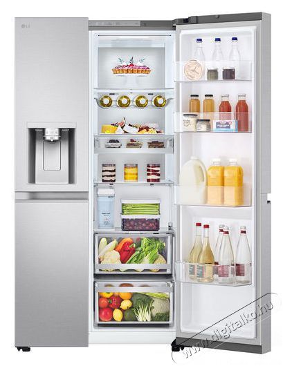 LG GSLE91MBAB Konyhai term&eacute;kek - Hűtő, fagyaszt&oacute; (szabadon&aacute;ll&oacute;) - Amerikai t&iacute;pus&uacute; Side By Side hűtő - 509506