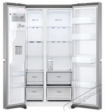 LG GSLV71PZTE Side by side hűtő, 635 l, M:179cm, No Frost, DoorCooling, V&iacute;z- &eacute;s j&eacute;gadagol&oacute;, E energiaoszt&aacute;ly, Ez&uuml;st Konyhai term&eacute;kek - Hűtő, fagyaszt&oacute; (szabadon&aacute;ll&oacute;) - Amerikai t&iacute;pus&uacute; Side By Side hűtő - 535408