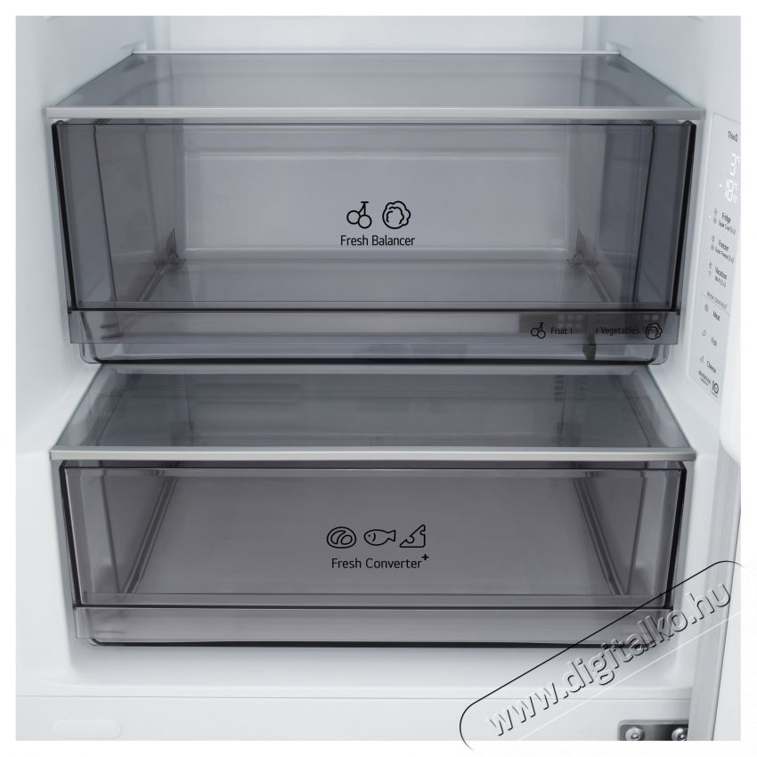 LG GBBS312APY hűtőszekr&eacute;ny, No Frost, 333 l, M 186 cm, A energiaoszt&aacute;ly, Wi-Fi, Ez&uuml;st Konyhai term&eacute;kek - Hűtő, fagyaszt&oacute; (szabadon&aacute;ll&oacute;) - Alulfagyaszt&oacute;s kombin&aacute;lt hűtő - 533560