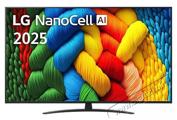 LG 43 Nanoell 43NANO81A3A 4K AI Smart TV 2025, Ultra HD, HDR, webOS, okos tv, 108 cm Telev&iacute;zi&oacute;k - LED telev&iacute;zi&oacute; - UHD 4K felbont&aacute;s&uacute; - 506685