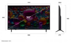 LG 50UA75003LA 50 colos UHD AI UA75 4K Smart TV 2025 Telev&iacute;zi&oacute;k - LED telev&iacute;zi&oacute; - UHD 4K felbont&aacute;s&uacute; - 506869