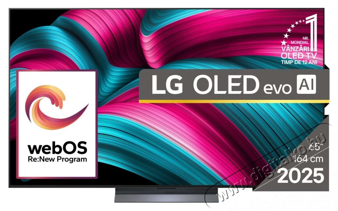 OLED65C52LA televízió, 164 cm, Smart, 4K Ultra HD, 100 Hz, F energiaosztály