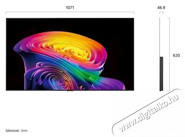 LG OLED48C61LA 48 colos OLED evo AI C6 4K Smart TV 2026 Telev&iacute;zi&oacute;k - OLED telev&iacute;zi&oacute; - UHD 4K felbont&aacute;s&uacute; - 540608