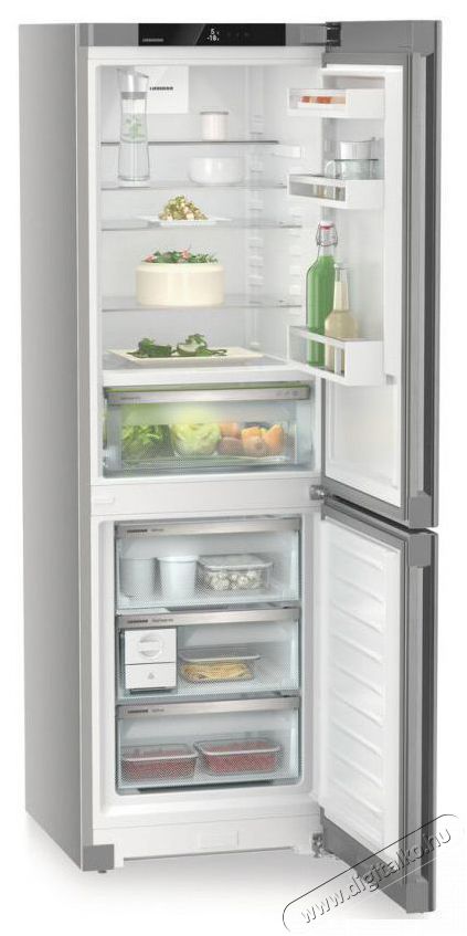 CBNsfc 5223 Kombinált hűtőszekrény, 320 l, NoFrost, BioFresh, Kijelző, Szenzorvezérlés, C energiaosztály, 35 dB, M 185,5 cm, SteelFinish