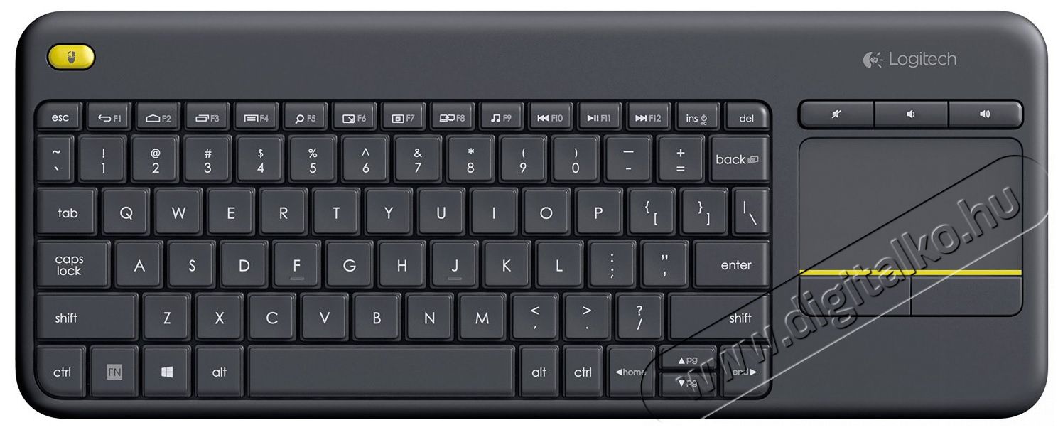 Logitech K400 Plus vezet&eacute;k n&eacute;lk&uuml;li billentyűzet (920-007157) Iroda &eacute;s sz&aacute;m&iacute;t&aacute;stechnika - Billentyűzet / billentyűzet szett - Vezet&eacute;k n&eacute;lk&uuml;li - 321645