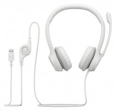 Logitech 981-001286 H390 USB-s feh&eacute;r mikrofonos fejhallgat&oacute; Audio-Video / Hifi / Multim&eacute;dia - F&uuml;l &eacute;s Fejhallgat&oacute;k - Fejhallgat&oacute; mikrofonnal / headset - 465042
