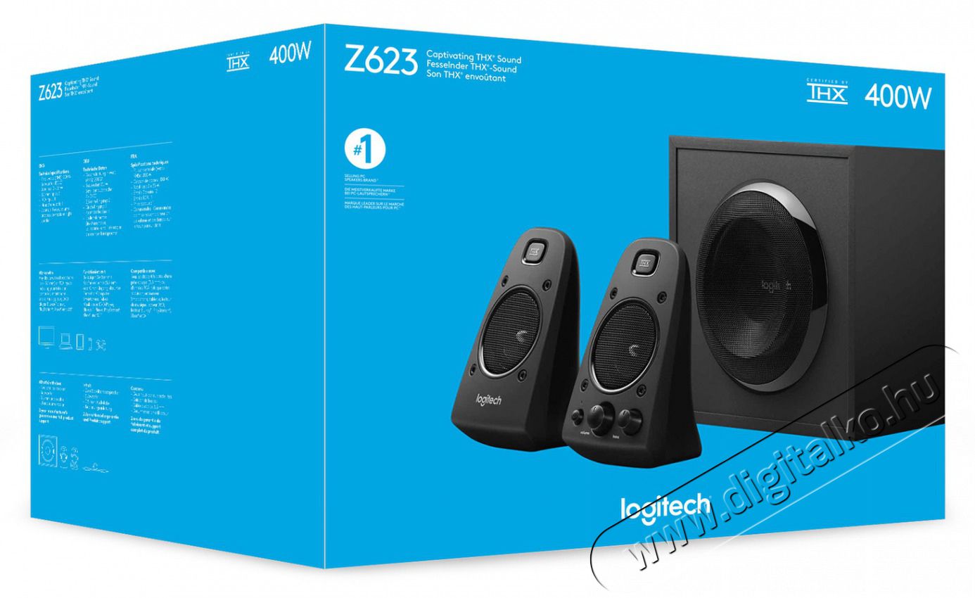 Logitech Z623 2.1 hangsz&oacute;r&oacute; (980-000403) Iroda &eacute;s sz&aacute;m&iacute;t&aacute;stechnika - PC hangsz&oacute;r&oacute; / hangfal - 322306