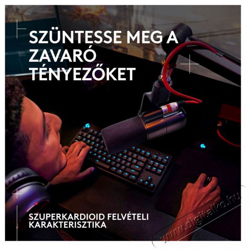 Logitech G Blue Yeti Studio, fekete Fot&oacute;-Vide&oacute; kieg&eacute;sz&iacute;tők - Mikrofon - Fot&oacute;-vide&oacute; mikrofon - 525241
