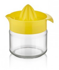 Luxplastic IRIS C-00135 Fresia citromfacsaró üveg tárolóval 300ml, narancs vagy citromsárga színű Háztartás / Otthon / Kültér - Lakásfelszerelés - Tároló - 508432