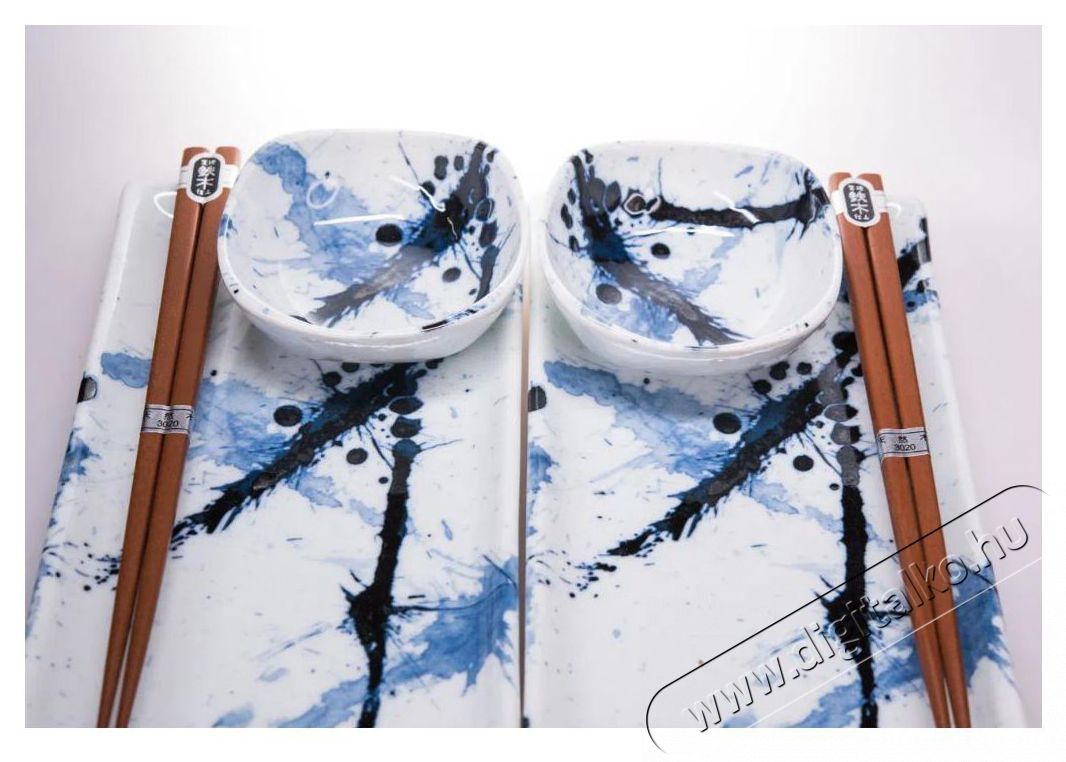 Made In Japan Sushi szett K&eacute;k &eacute;s feh&eacute;r 6 db Konyhai term&eacute;kek - &Eacute;tk&eacute;szlet - T&aacute;ny&eacute;r k&eacute;szlet - 522473