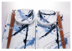Made In Japan Sushi szett K&eacute;k &eacute;s feh&eacute;r 6 db Konyhai term&eacute;kek - &Eacute;tk&eacute;szlet - T&aacute;ny&eacute;r k&eacute;szlet - 522473