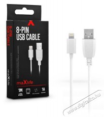 MAXLIFE TF-0113 1m USB-Lightning fehér adat- és töltőkábel Akkuk és töltők - Li-ion akkumulátor és töltő (gyári) - Töltő / hálózati adapter - 407719