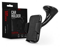MAXLIFE TF-0071 univerzális műszerfalra/szélvédőre helyezhető fekete autós telefon tartó - Autóhifi / Autó felszerelés - Autós tartó - 444586