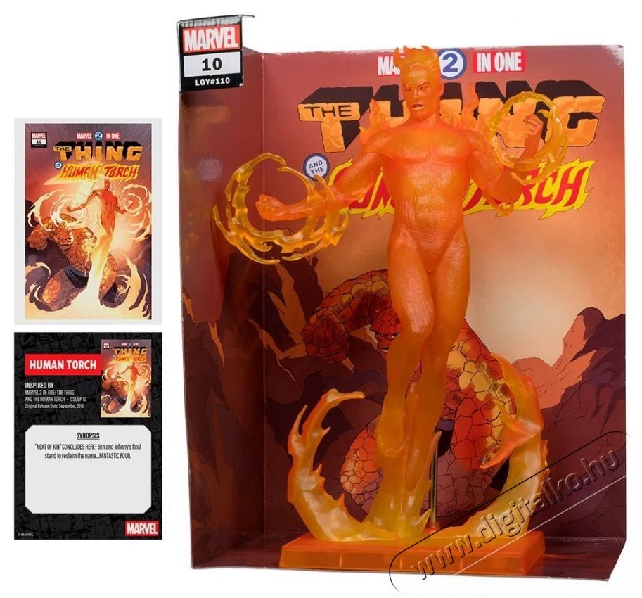 McFarlane Marvel - Human Torch w/ Scene H&aacute;ztart&aacute;s / Otthon / K&uuml;lt&eacute;r - J&aacute;t&eacute;k / Sport - J&aacute;t&eacute;kfigura - 531958