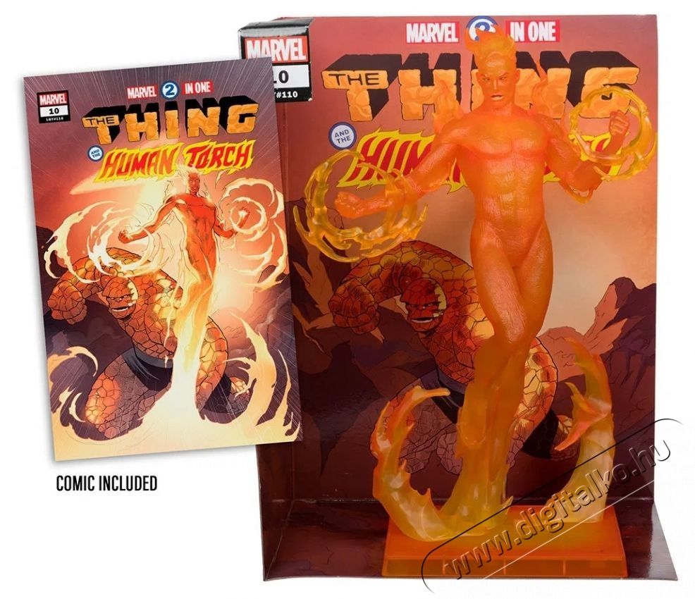 McFarlane Marvel - Human Torch w/ Scene H&aacute;ztart&aacute;s / Otthon / K&uuml;lt&eacute;r - J&aacute;t&eacute;k / Sport - J&aacute;t&eacute;kfigura - 531958
