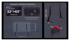Meliconi Feet 600 32"-65" VESA 600x600 talpas TV &aacute;llv&aacute;ny Tv kieg&eacute;sz&iacute;tők - Fali tart&oacute; / konzol - Asztali tart&oacute; - 459813