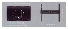 Meliconi Flatstyle FS400 VESA 400 TV fali konzol Tv kieg&eacute;sz&iacute;tők - Fali tart&oacute; / konzol - Fali tv tart&oacute; - 459814