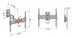 Meliconi Flatstyle FDR 400 Fast Block 40- 65 fali TV konzol Tv kieg&eacute;sz&iacute;tők - Fali tart&oacute; / konzol - Fali tv tart&oacute; - 500333
