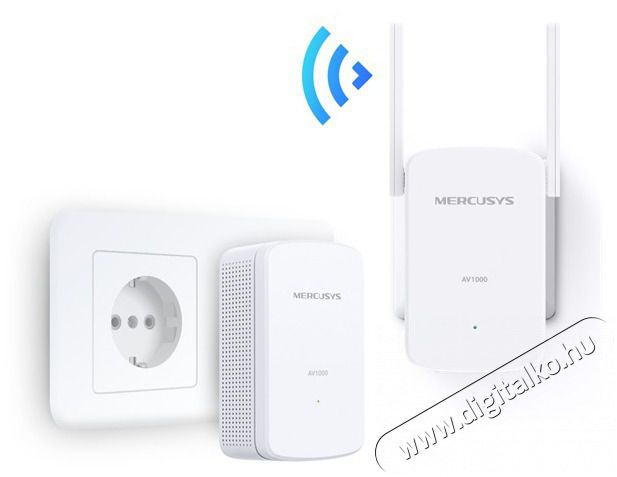 Mercusys MP510 KIT AV1000 Gigabit Powerline WiFi Kit Iroda &eacute;s sz&aacute;m&iacute;t&aacute;stechnika - H&aacute;l&oacute;zat - H&aacute;l&oacute;zati kieg&eacute;sz&iacute;tő - 396548