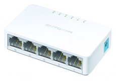 Mercusys MS105 5 port 10/100Mbps nem menedzselhető asztali Switch Iroda &eacute;s sz&aacute;m&iacute;t&aacute;stechnika - H&aacute;l&oacute;zat - Switch - 396501