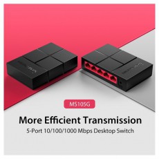 Mercusys MS105G 5port 10/100/1000Mbps nem menedzselhető asztali Switch Iroda &eacute;s sz&aacute;m&iacute;t&aacute;stechnika - H&aacute;l&oacute;zat - Switch - 396507