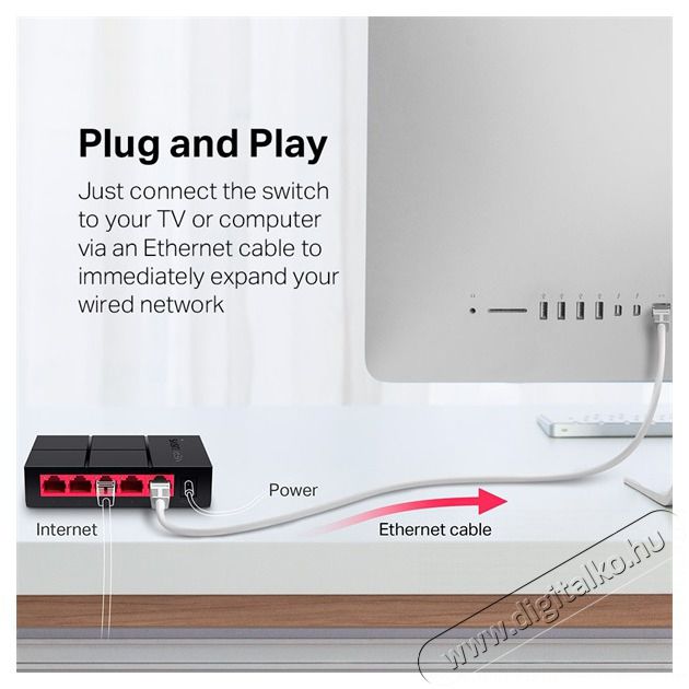 Mercusys MS105G 5port 10/100/1000Mbps nem menedzselhető asztali Switch Iroda &eacute;s sz&aacute;m&iacute;t&aacute;stechnika - H&aacute;l&oacute;zat - Switch - 396507