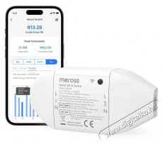 Meross Smart Wi-Fi Switch - &Uacute;jdons&aacute;gok - &Uacute;j term&eacute;kek - 521614