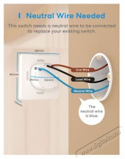 Meross Smart Wi-Fi Wall Switch 1 way Touch Button &Uacute;jdons&aacute;gok - &Uacute;j term&eacute;kek - 521615