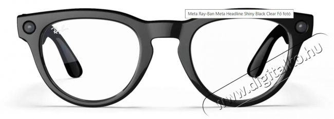 META Ray-Ban Meta Headline Shiny Black Clear Mobil / Kommunik&aacute;ci&oacute; / Smart - VR virtu&aacute;lis szem&uuml;veg - 521640
