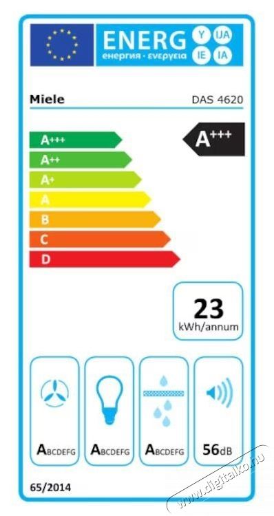Miele DAS 4620, Be&eacute;p&iacute;thető teleszk&oacute;pos p&aacute;raelsz&iacute;v&oacute; Konyhai term&eacute;kek - P&aacute;raelsz&iacute;v&oacute; - Be&eacute;p&iacute;thető / kih&uacute;zhat&oacute; - 534380