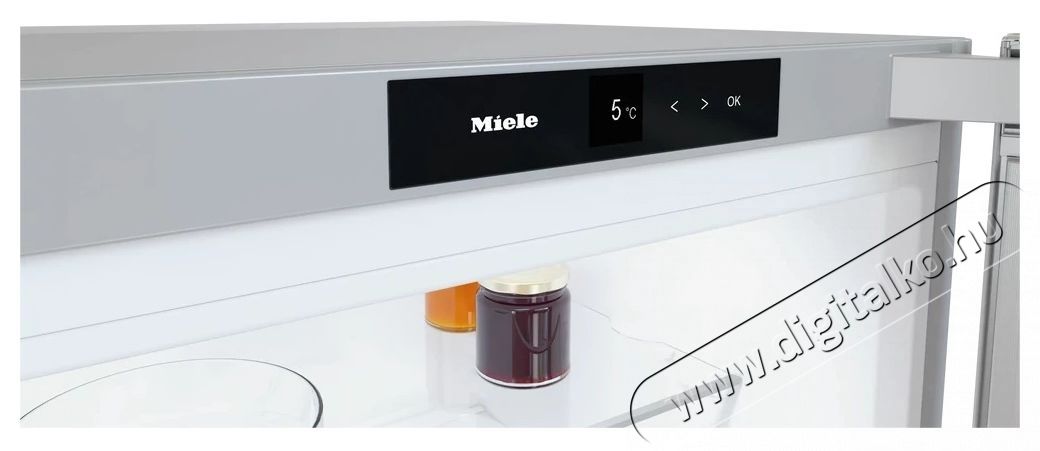 Miele KS 4383 DD el Kombin&aacute;lt hűtőszekr&eacute;ny, 399 l, D energiaoszt&aacute;ly, DailyFresh, DynaCool, ComfortClean, M 185,5, Rozsdamentes ac&eacute;l Konyhai term&eacute;kek - Hűtő, fagyaszt&oacute; (szabadon&aacute;ll&oacute;) - Fagyaszt&oacute; n&eacute;lk&uuml;li hűtő - 540441