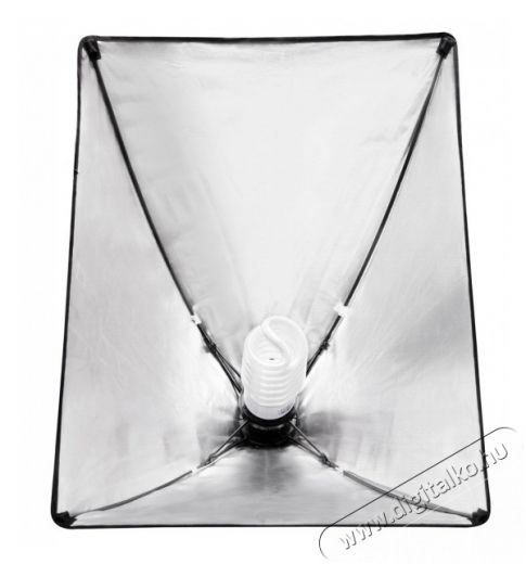 Mikrosat 50x50cm-es nyithat&oacute; softbox E27 foglalattal + 32W kompakt f&eacute;nycső Fot&oacute;-Vide&oacute; kieg&eacute;sz&iacute;tők - L&aacute;mpa - Energiatakar&eacute;kos l&aacute;mpa - 257309
