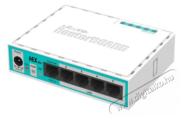 MikroTik hEX lite RB750r2 L4 64MB 5x FE Port router Iroda &eacute;s sz&aacute;m&iacute;t&aacute;stechnika - H&aacute;l&oacute;zat - Router - 386883