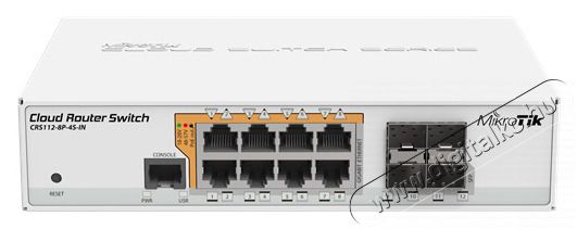 MikroTik CRS112-8P-4S-IN 8port GbE LAN PoE 4xSFP port Cloud Router Switch Iroda &eacute;s sz&aacute;m&iacute;t&aacute;stechnika - H&aacute;l&oacute;zat - Switch - 408376