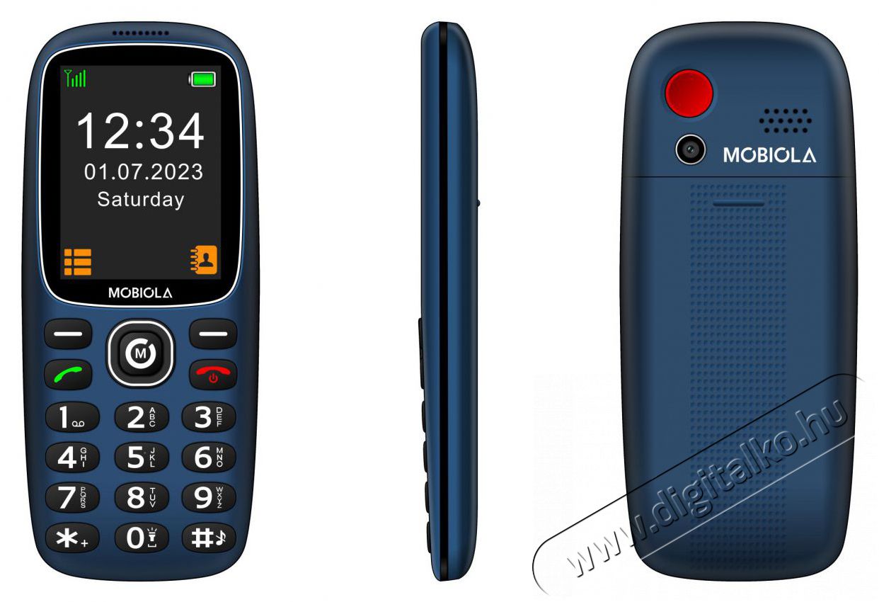 Mobiola MB3120i k&eacute;k Mobil / Kommunik&aacute;ci&oacute; / Smart - Klasszikus / Mobiltelefon időseknek - 527494