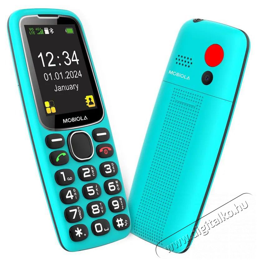 Mobiola MB4120 4G t&uuml;rkizk&eacute;k Mobil / Kommunik&aacute;ci&oacute; / Smart - Klasszikus / Mobiltelefon időseknek - 527497