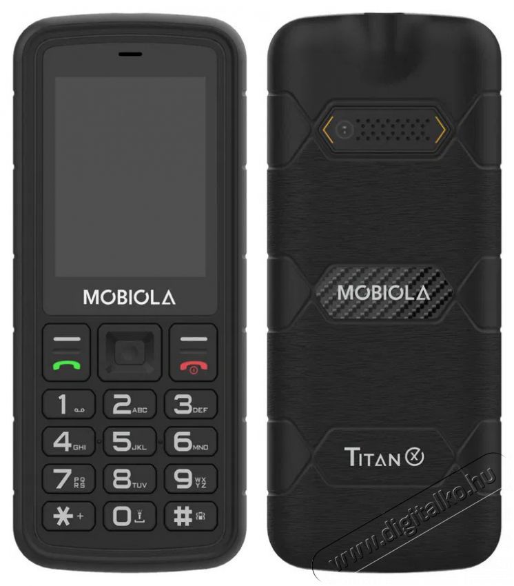 Mobiola MB500 TitanX 4G fekete Mobil / Kommunik&aacute;ci&oacute; / Smart - Klasszikus / Mobiltelefon időseknek - 527502