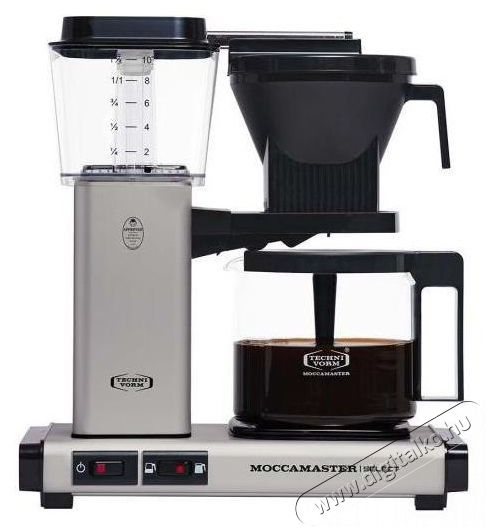 Moccamaster KBG 741 Select Matt silver Konyhai term&eacute;kek - K&aacute;v&eacute;főző / k&aacute;v&eacute;&ouml;rlő / kieg&eacute;sz&iacute;tő - Filteres k&aacute;v&eacute;főző - 512730