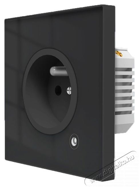 MOES Smart Wall Socket, Zigbee, FR, 16A, Black H&aacute;ztart&aacute;s / Otthon / K&uuml;lt&eacute;r - Okos otthon - Okos konnektor - 521684