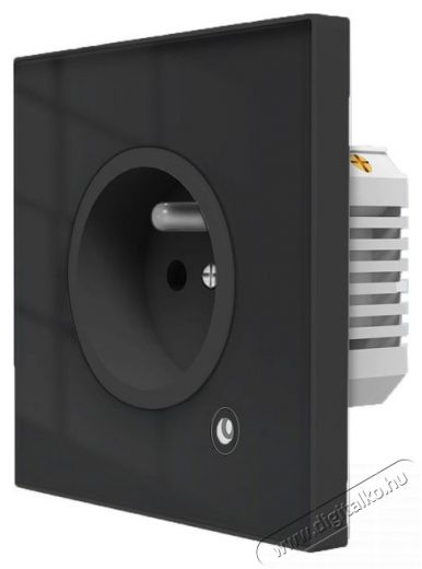 MOES Smart Wall Socket, Zigbee, FR, 16A, Black H&aacute;ztart&aacute;s / Otthon / K&uuml;lt&eacute;r - Okos otthon - Okos konnektor - 521684