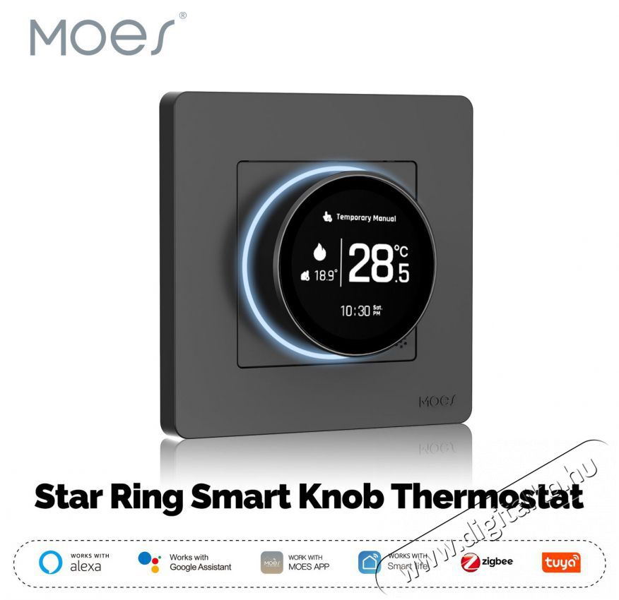 MOES GA water heating 5A, gray H&aacute;ztart&aacute;s / Otthon / K&uuml;lt&eacute;r - Okos otthon - Termoszt&aacute;t - 519550