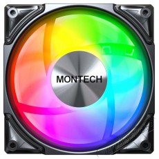 Montech METAL PRO 12 ARGB PWM Black Iroda és számítástechnika - Számítógép tartozék - Ventilátor - 512103