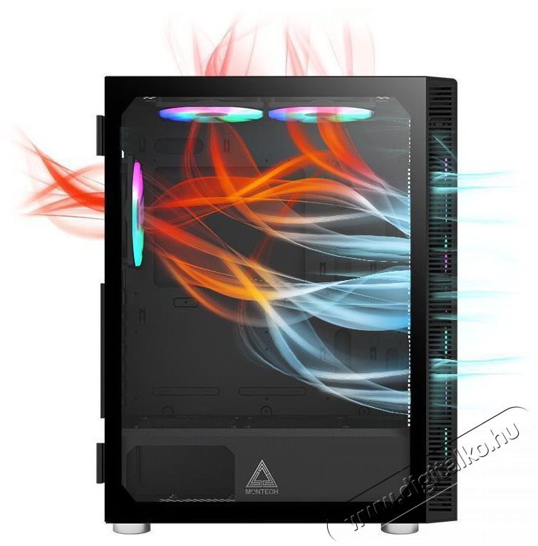 Montech X3 MESH Black Iroda &eacute;s sz&aacute;m&iacute;t&aacute;stechnika - Sz&aacute;m&iacute;t&oacute;g&eacute;p tartoz&eacute;k - Sz&aacute;m&iacute;t&oacute;g&eacute;ph&aacute;z - 521702