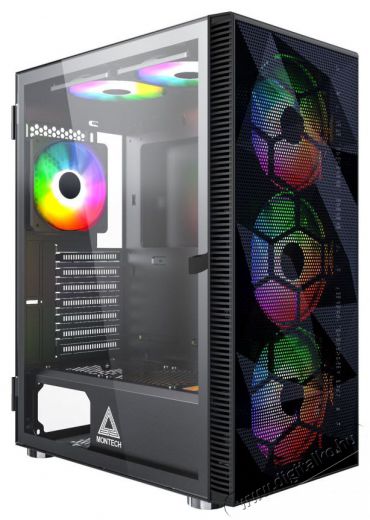 Montech X3 MESH Black Iroda &eacute;s sz&aacute;m&iacute;t&aacute;stechnika - Sz&aacute;m&iacute;t&oacute;g&eacute;p tartoz&eacute;k - Sz&aacute;m&iacute;t&oacute;g&eacute;ph&aacute;z - 521702