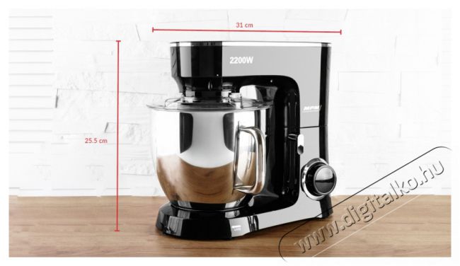 MPM MRK-19 konyhai robotg&eacute;p 2200W - fekete Konyhai term&eacute;kek - Konyhai kisg&eacute;p (elők&eacute;sz&iacute;t&eacute;s / feldolgoz&aacute;s) - Konyhai robotg&eacute;p - 377965
